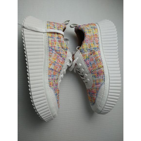 Zodiac Woman 9M Cooper Rainbow Multi Color Weave Lace Up Shoes - Picture 9 of 12